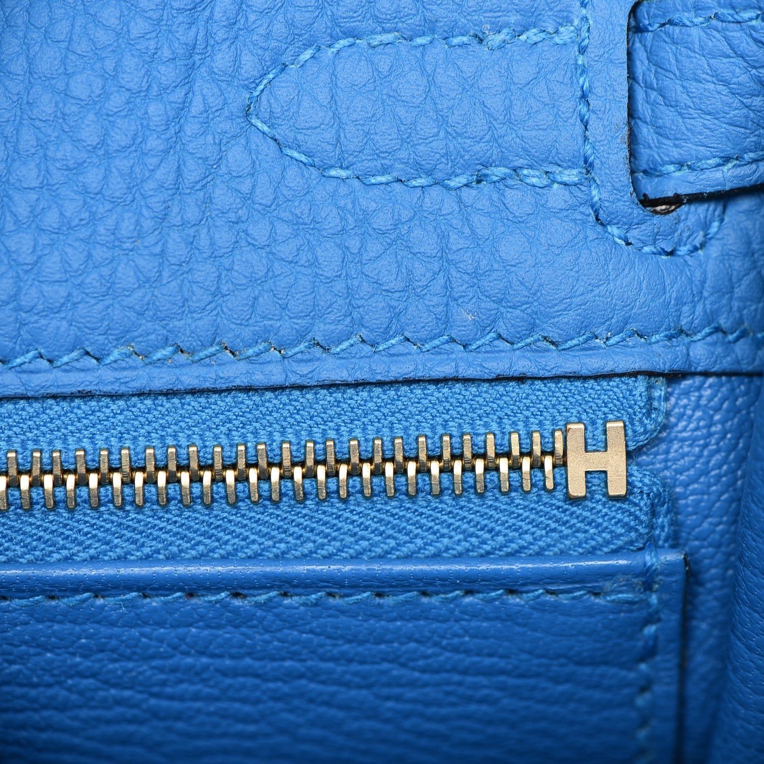 Hermes Togo Kelly Retourne 25 Bleu Zanzibar 14 of 30