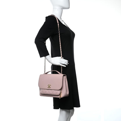 Chanel Caviar Quilted Large Business Affinity Flap Light Pink 2 of 10