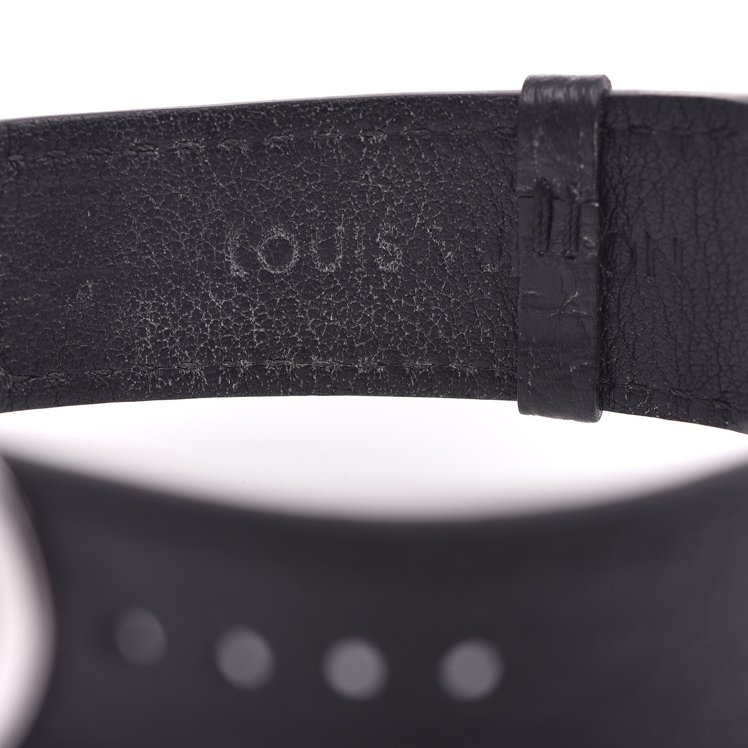 Louis Vuitton Stainless Steel Calfskin 40mm Fifty-Five GMT Automatic Watch Black 9 of 10