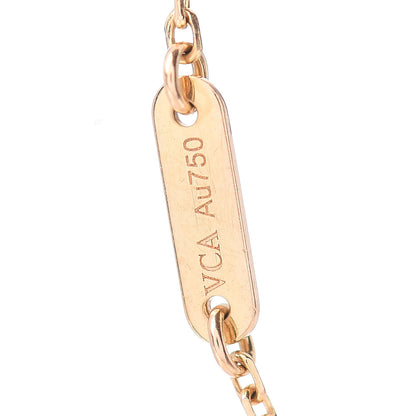 Van Cleef & Arpels 18K Yellow Gold Mother of Pearl Sweet Alhambra Bracelet 4 of 4