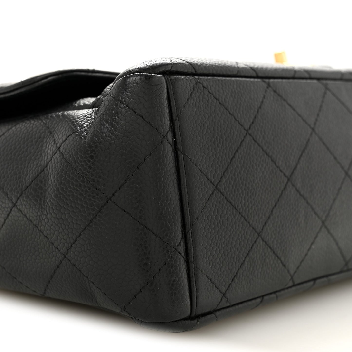 Caviar Quilted Maxi Double Flap Black