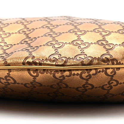 Gucci Metallic Guccissima Web Hobo Bronze 8 of 11