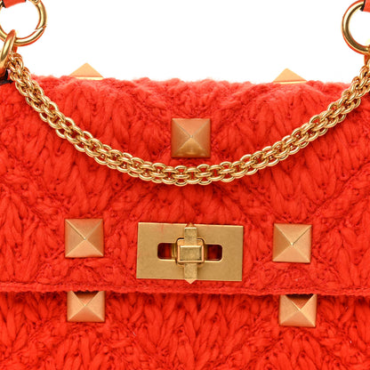 Valentino Garavani Cashmere Medium Roman Stud Shoulder Bag Titian 7 of 10