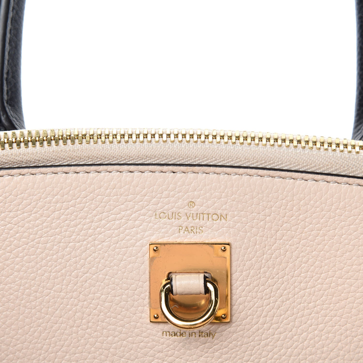Louis Vuitton Taurillon City Steamer MM Kaki Creme Black 9 of 11