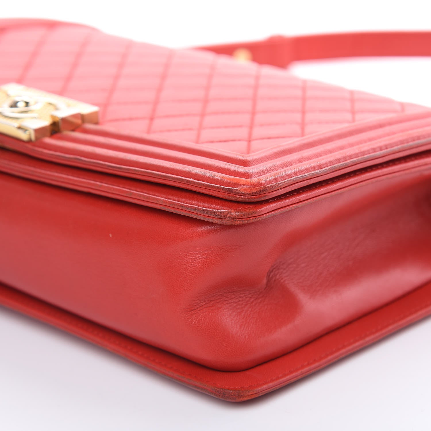 Chanel Lambskin Quilted New Medium Boy Flap Red 10 of 23