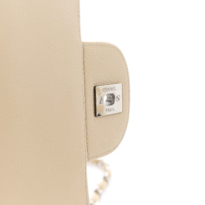 Chanel Caviar Quilted Jumbo Single Flap Beige Clair 7 of 12