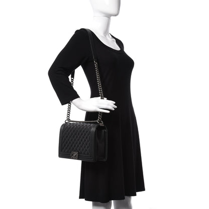 Chanel Caviar Quilted New Medium Boy Flap Black 2 of 13