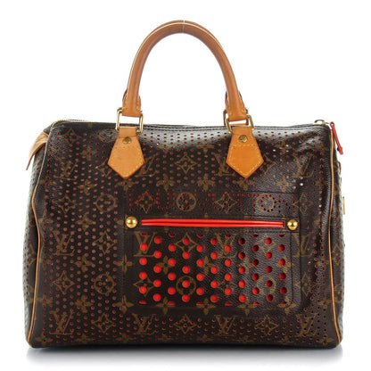 Louis Vuitton Monogram Perforated Speedy 30 Orange 1 of 10