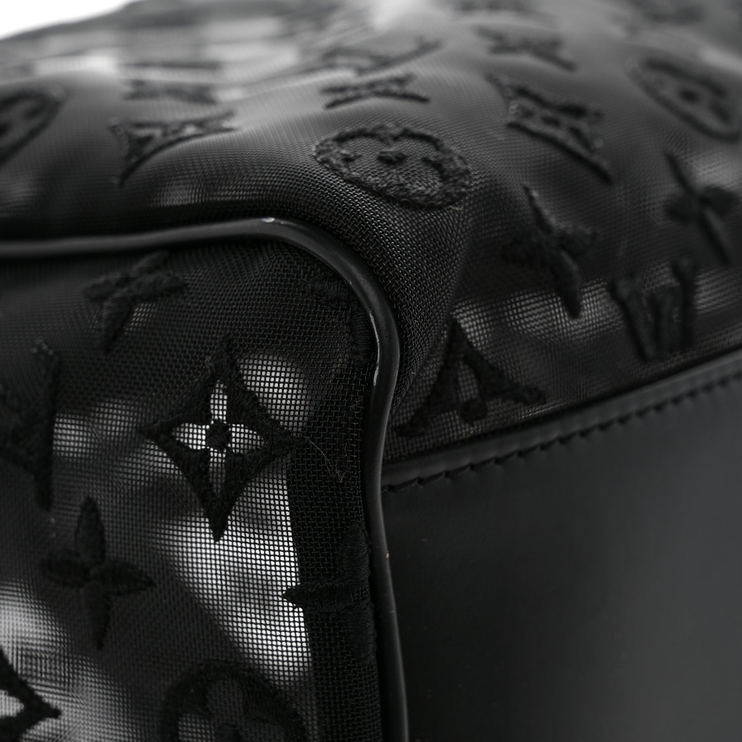 Monogram See Through Keepall Bandouliere 50 Black