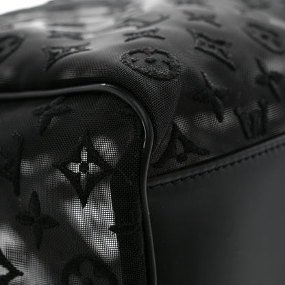 Louis Vuitton Monogram See Through Keepall Bandouliere 50 Black 9 of 18