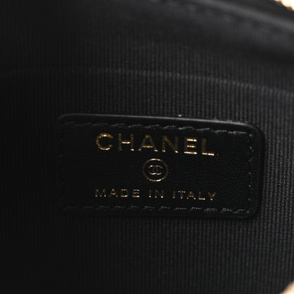 Chanel Velvet Crystal Quilted Chain Hobo Black 6 of 11
