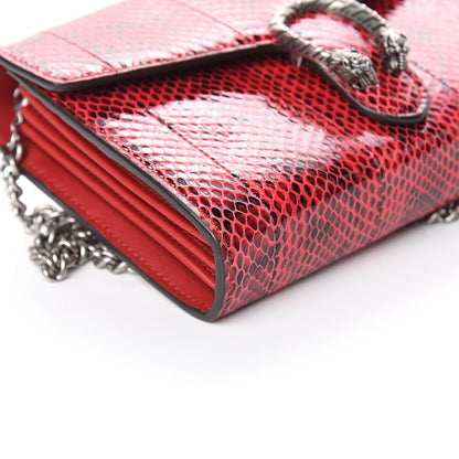 Gucci Elaphe Radiata Mini Dionysus Chain Wallet Hibiscus Red 7 of 8