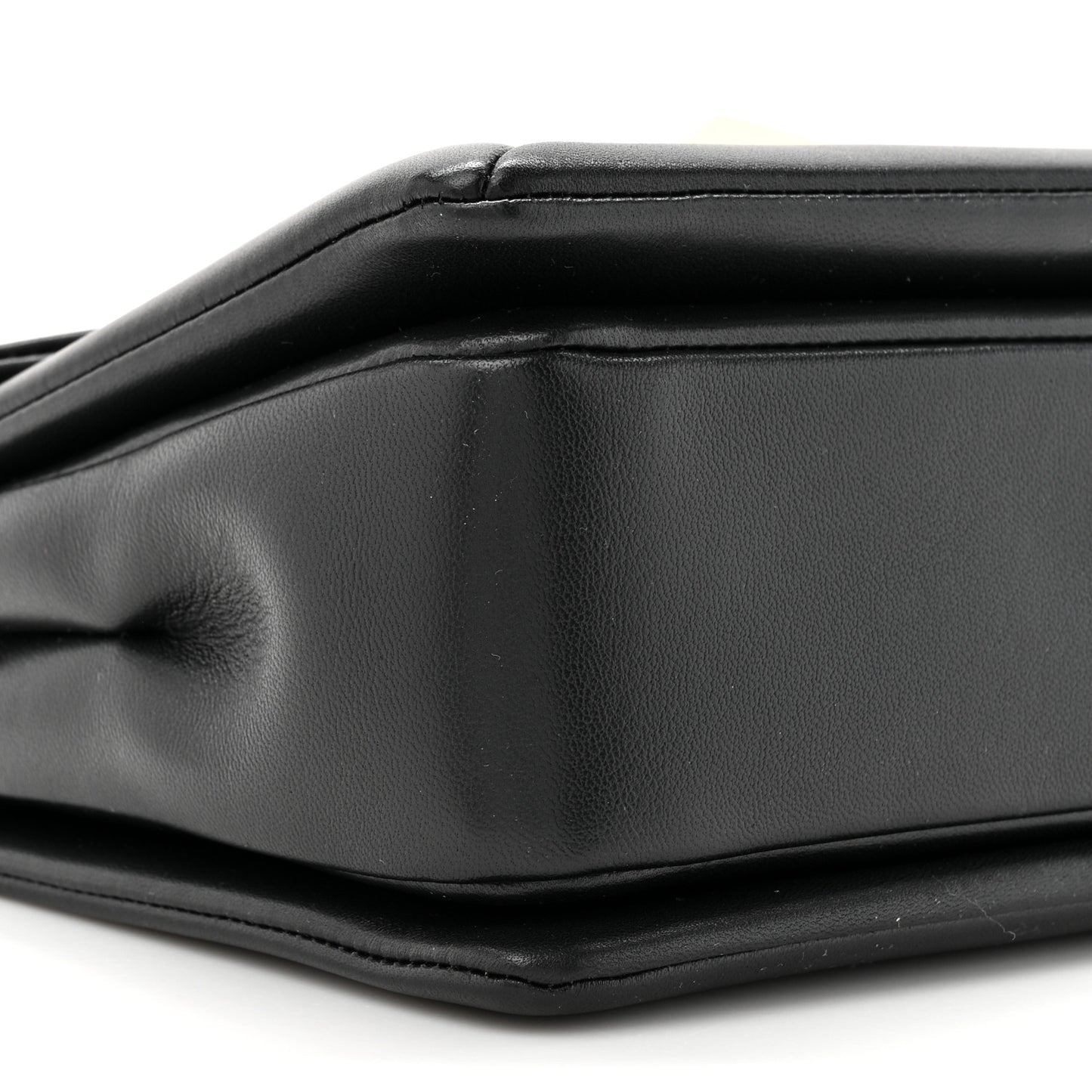 Nappa One Stud Chain Clutch Black