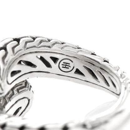 John Hardy Sterling Silver Classic Chain Bypass Ring 55 7.25 4 of 5