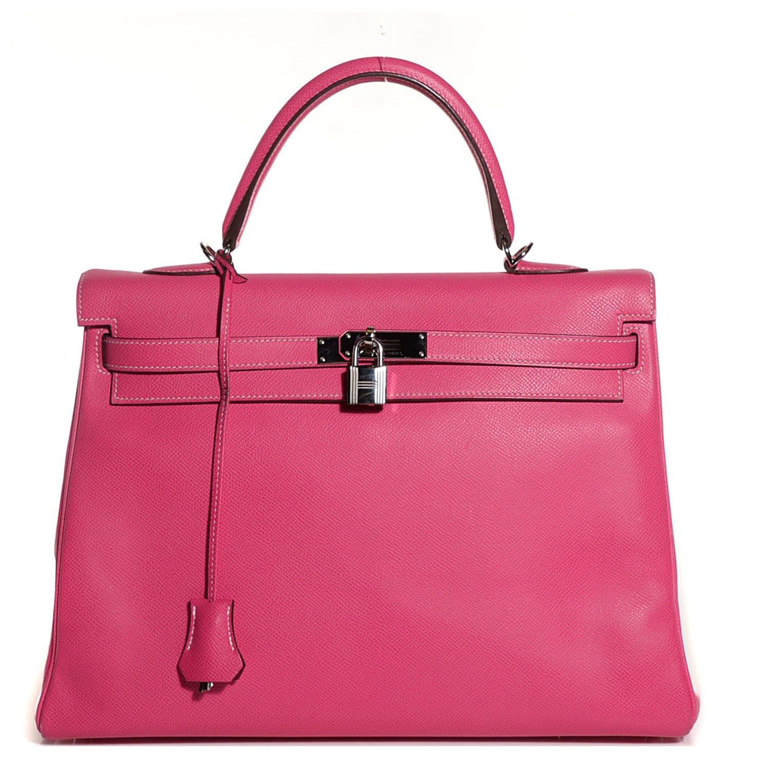Hermes Epsom Candy Kelly Retourne 35 Rose Tyrien Rubis 1 of 26