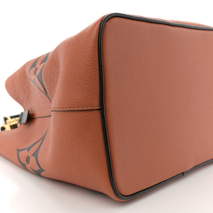 Louis Vuitton Empreinte Monogram Giant Crafty Neonoe MM Caramel Black 10 of 11