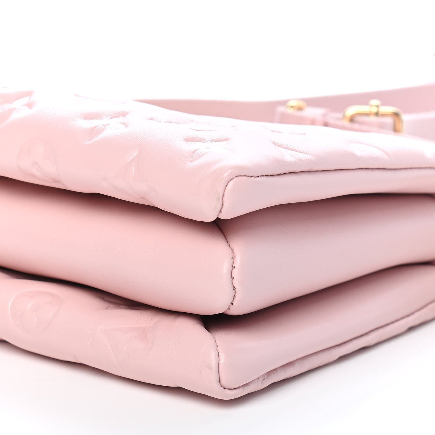 Louis Vuitton Lambskin Embossed Monogram Coussin PM Rose 8 of 8