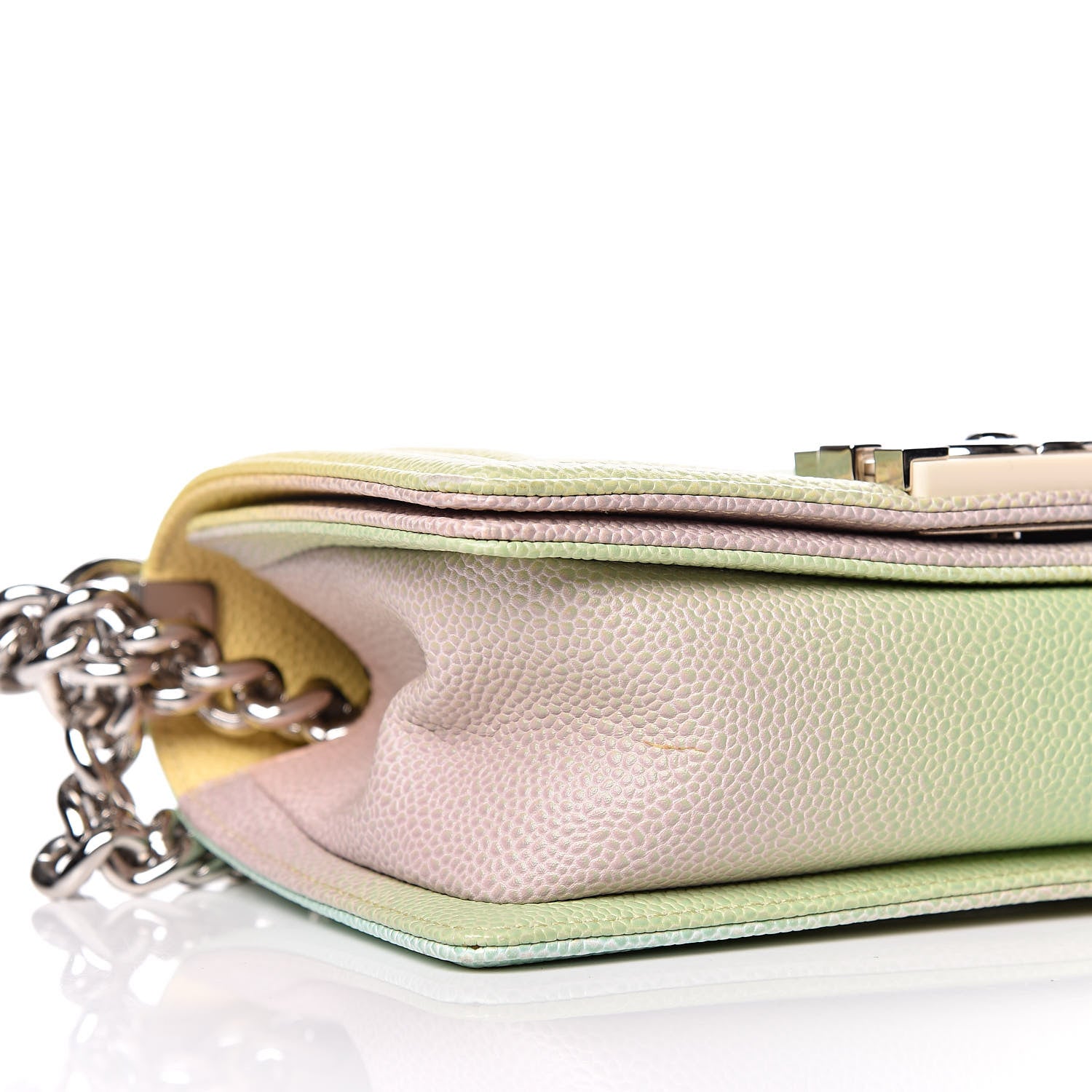 Chanel Caviar Quilted Small Cuba Rainbow Boy Flap Multicolor 8 of 9