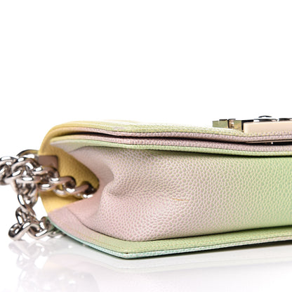 Chanel Caviar Quilted Small Cuba Rainbow Boy Flap Multicolor 8 of 9