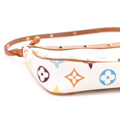 Louis Vuitton Monogram Multicolor Pochette Accessories White 10 of 12