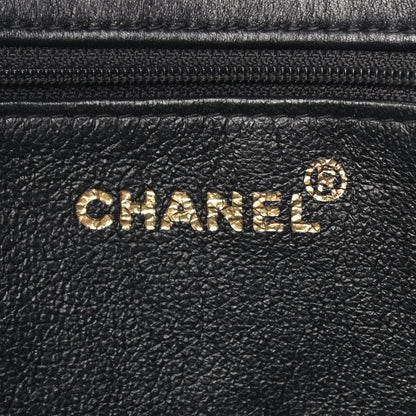 Chanel Lambskin CC Tote Black 5 of 10