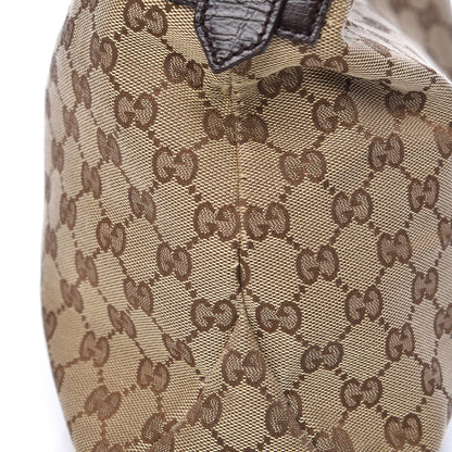 Gucci Monogram Medium Horsebit Chain Hobo Dark Brown 8 of 14