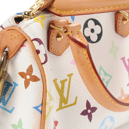 Louis Vuitton Monogram Multicolor Mini Sac HL Speedy White 7 of 10