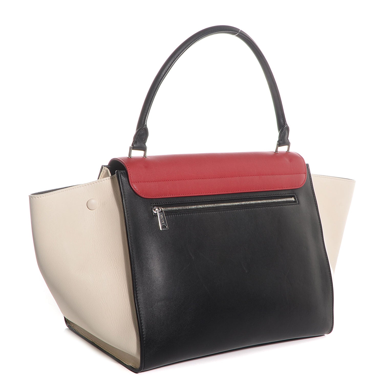 Celine Calfskin Large Tri-Color Trapeze 3 of 8