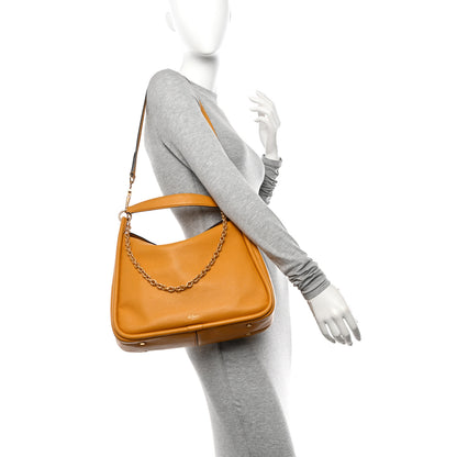 Mulberry Small Classic Grain Calfskin Leighton Deep Amber 2 of 16