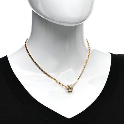 Bulgari 18K Yellow Gold Diamond .29ctw B.Zero1 Rock Pendant Necklace 2 of 5