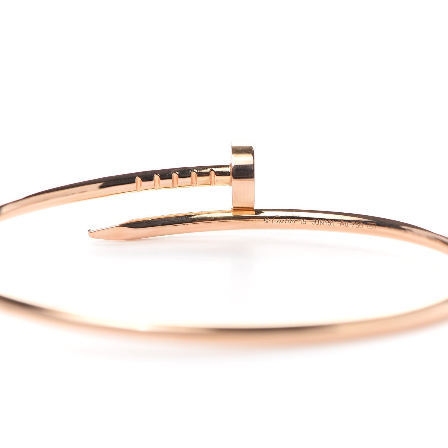 Cartier 18K Pink Gold Small Juste Un Clou Bracelet 15 4 of 6