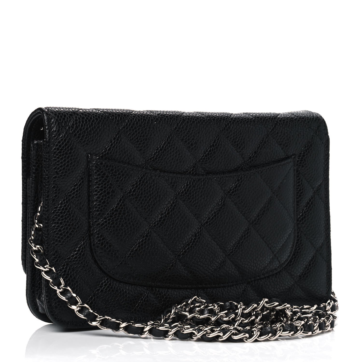 Chanel Caviar Quilted Wallet On Chain WOC Black 2 of 4