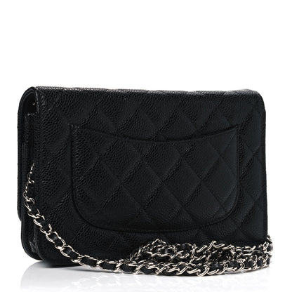 Chanel Caviar Quilted Wallet On Chain WOC Black 2 of 4