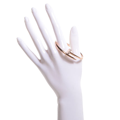 Cartier 18K Pink Gold Diamond Juste Un Clou Bracelet 17 2 of 5