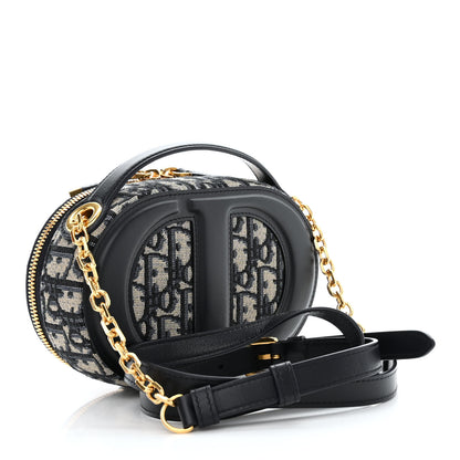 Christian Dior Oblique CD Signature Oval Crossbody Camera Bag Blue Multicolor 3 of 11