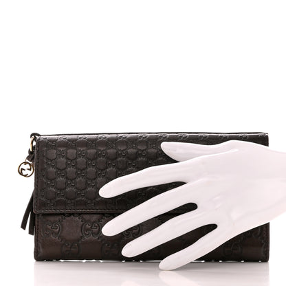 Gucci Guccissima Signature Microguccissima Bree Continental Wallet Chocolate 2 of 7