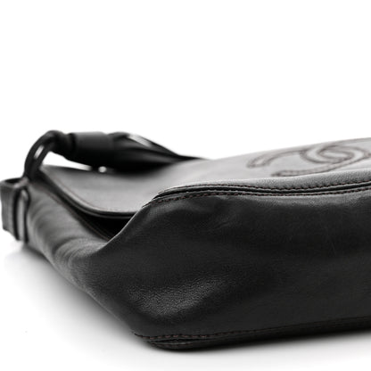 Chanel Lambskin CC Tassel Shoulder Flap Bag Black 7 of 8