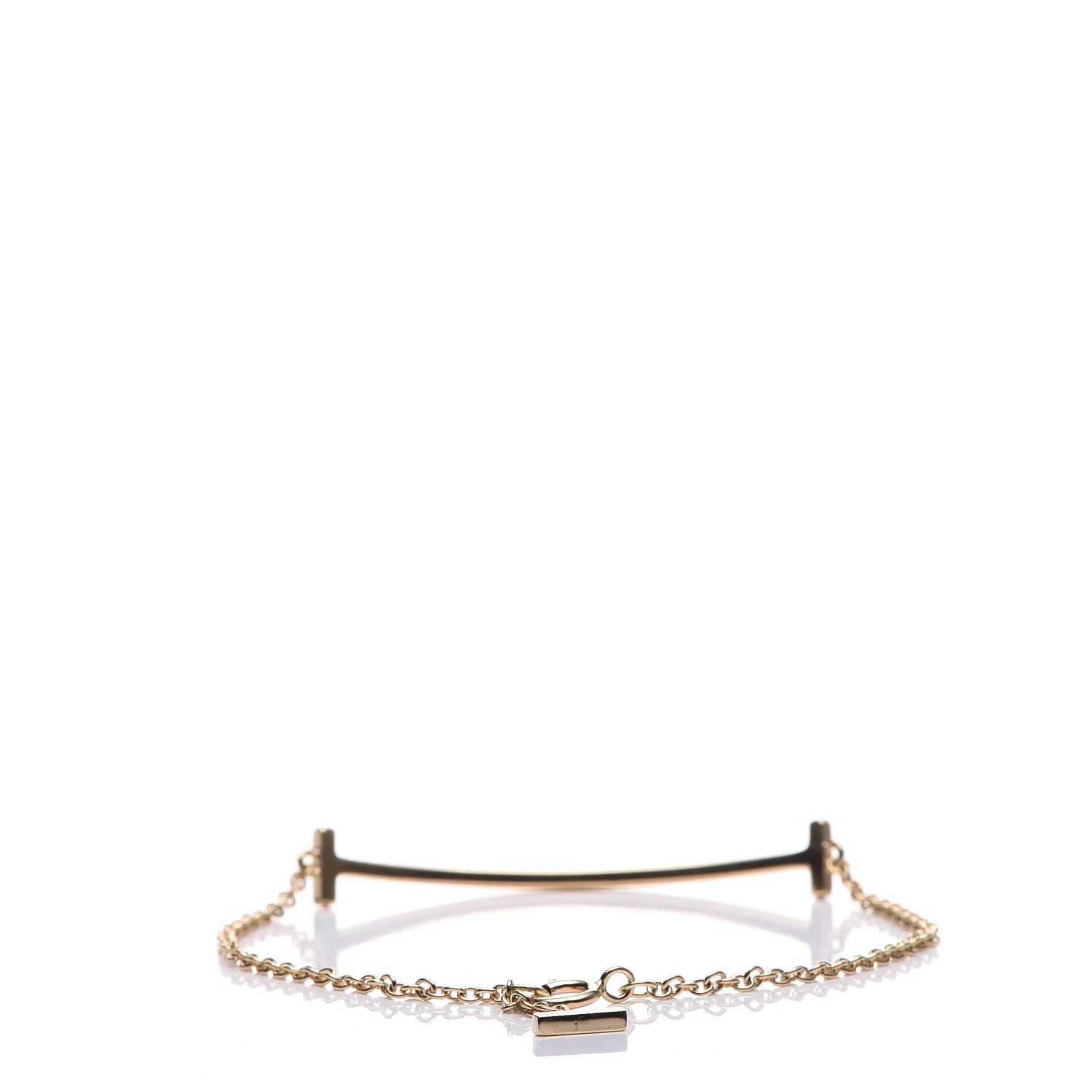 Tiffany 18K Yellow Gold T Smile Bracelet 3 of 4
