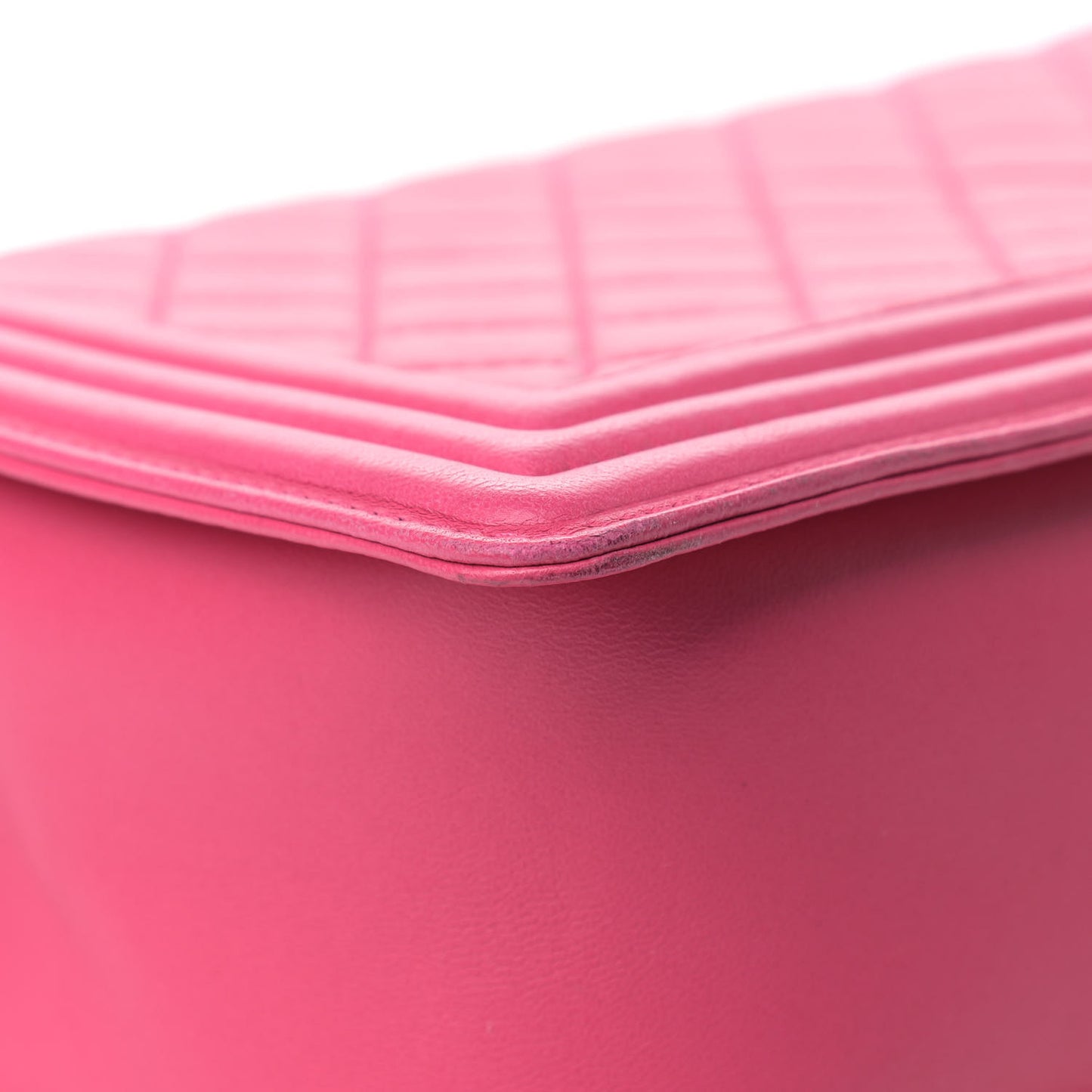 Lambskin Quilted New Medium Boy Flap Pink