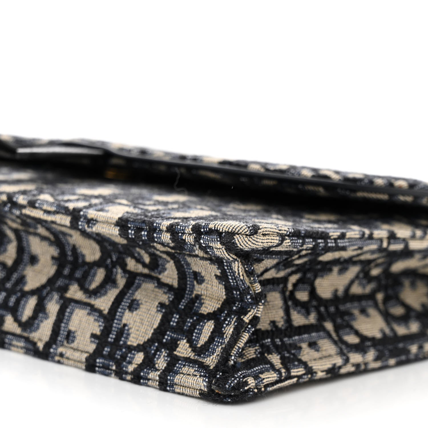 Christian Dior Oblique Saddle Chain Pouch Blue 9 of 9