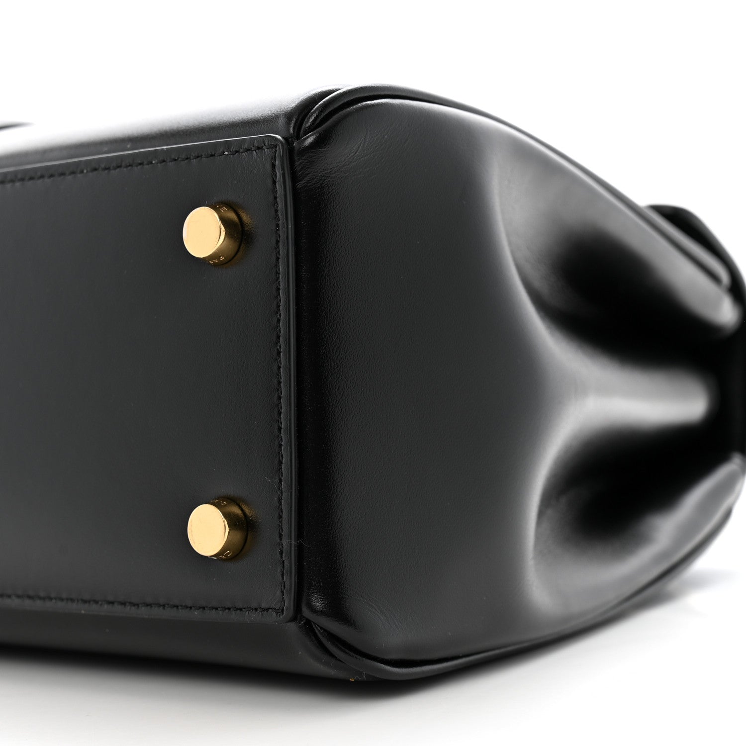 Celine Satinated Calfskin Small 16 Top Handle Bag Black 12 of 14