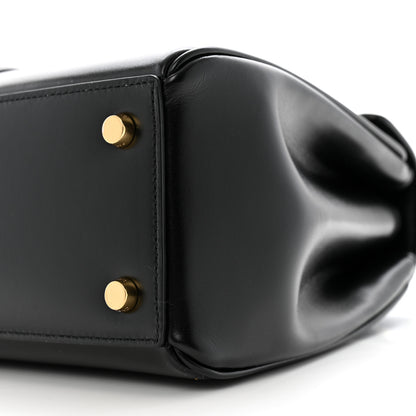 Celine Satinated Calfskin Small 16 Top Handle Bag Black 12 of 14