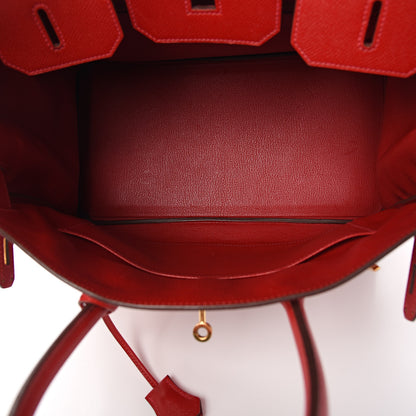 Hermes Epsom Birkin 35 Rouge Casaque 4 of 12
