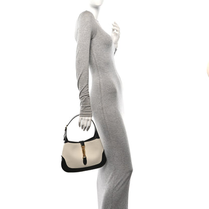 Gucci Boarded Dyana Lux Calfskin Bi-Color Small Jackie 1961 Hobo Mystic White Black 2 of 10
