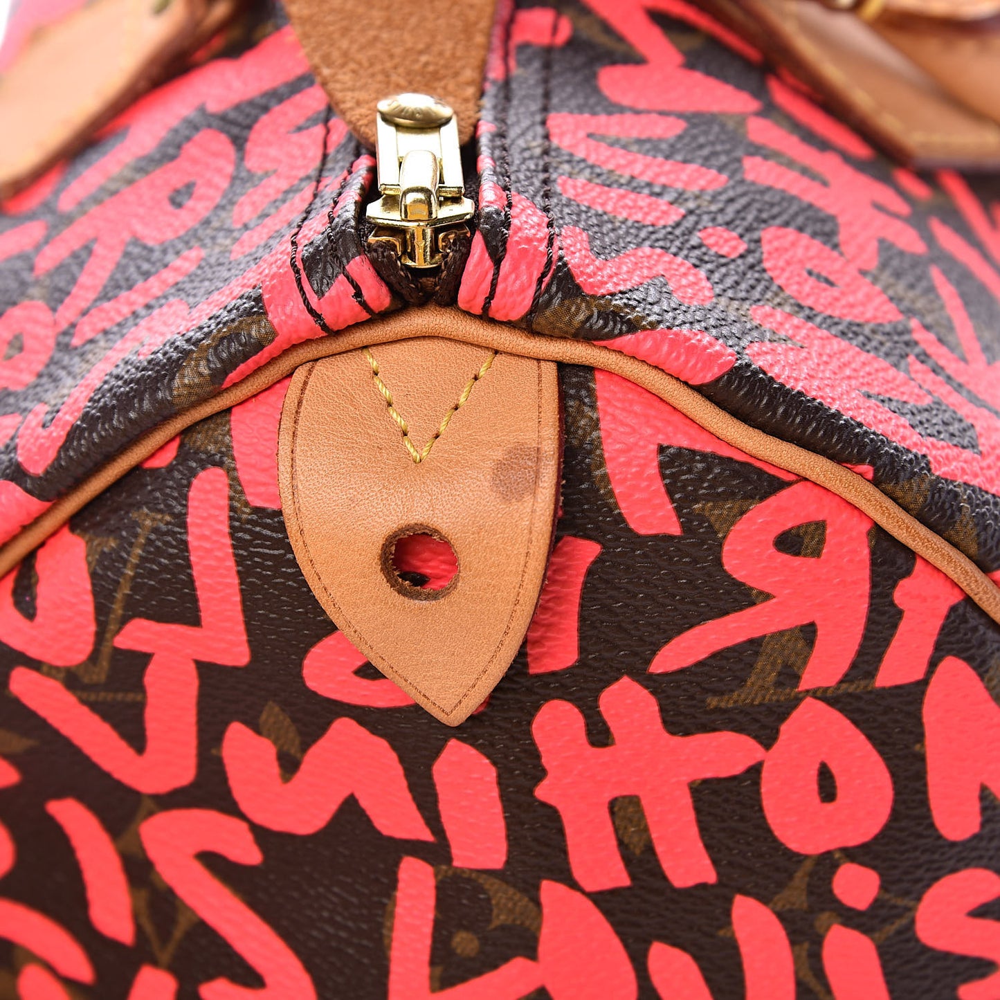 Monogram Graffiti Speedy 30 Fuchsia