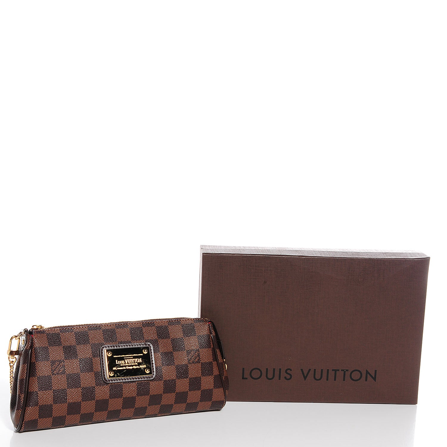 Louis Vuitton Damier Ebene Eva Clutch 9 of 9