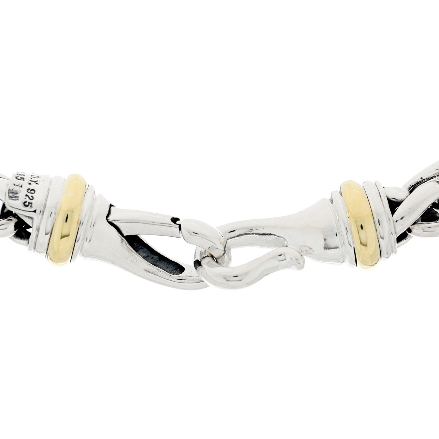 Sterling Silver 14K Yellow Gold 8mm Wheat Chain Necklace