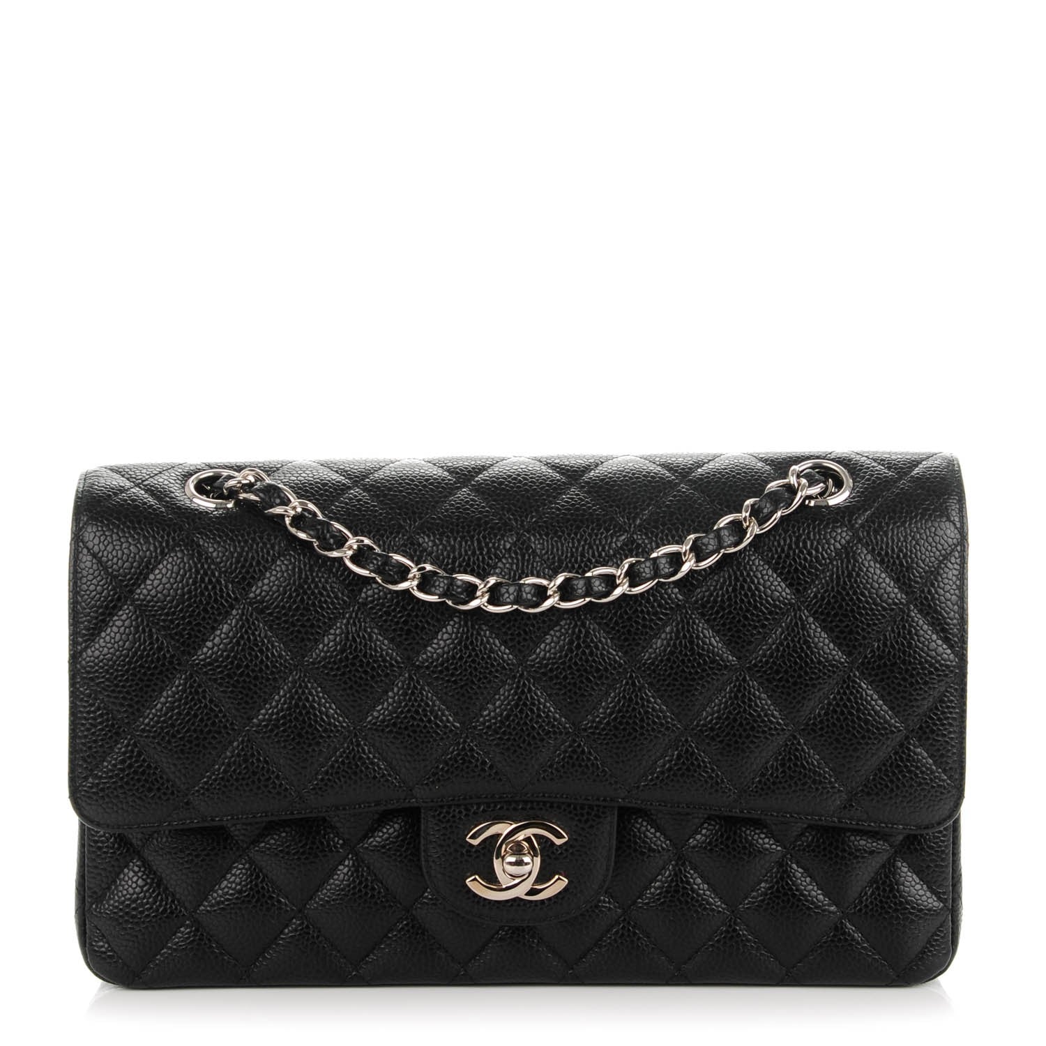 Chanel Caviar Quilted Medium Double Flap Black 1 of 8