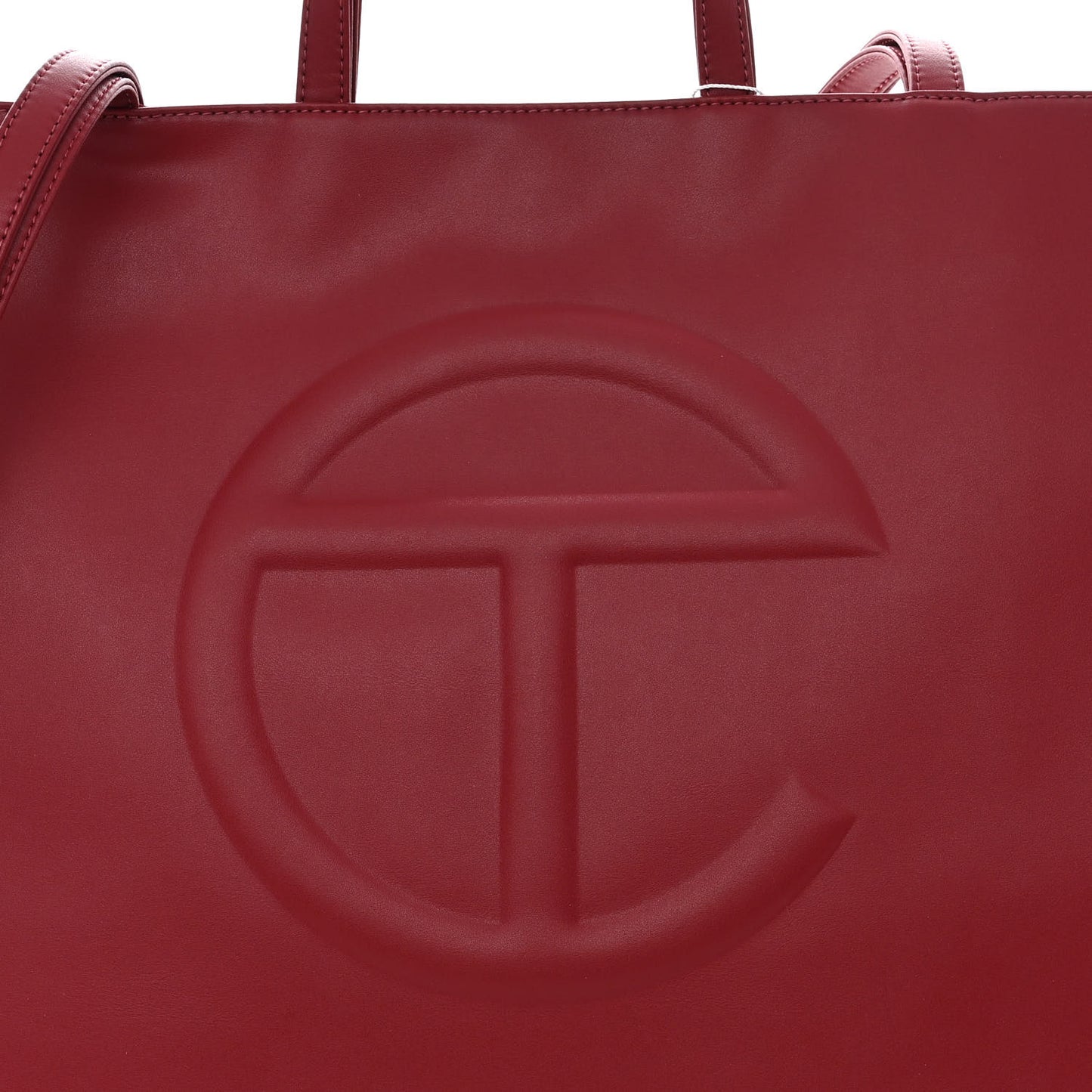 Vegan Leather Large Shopping Bag Oxblood