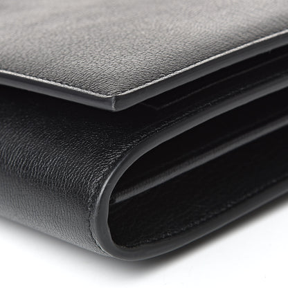 Saint Laurent Calfskin Monogram Belle de Jour Chain Clutch Black 10 of 12